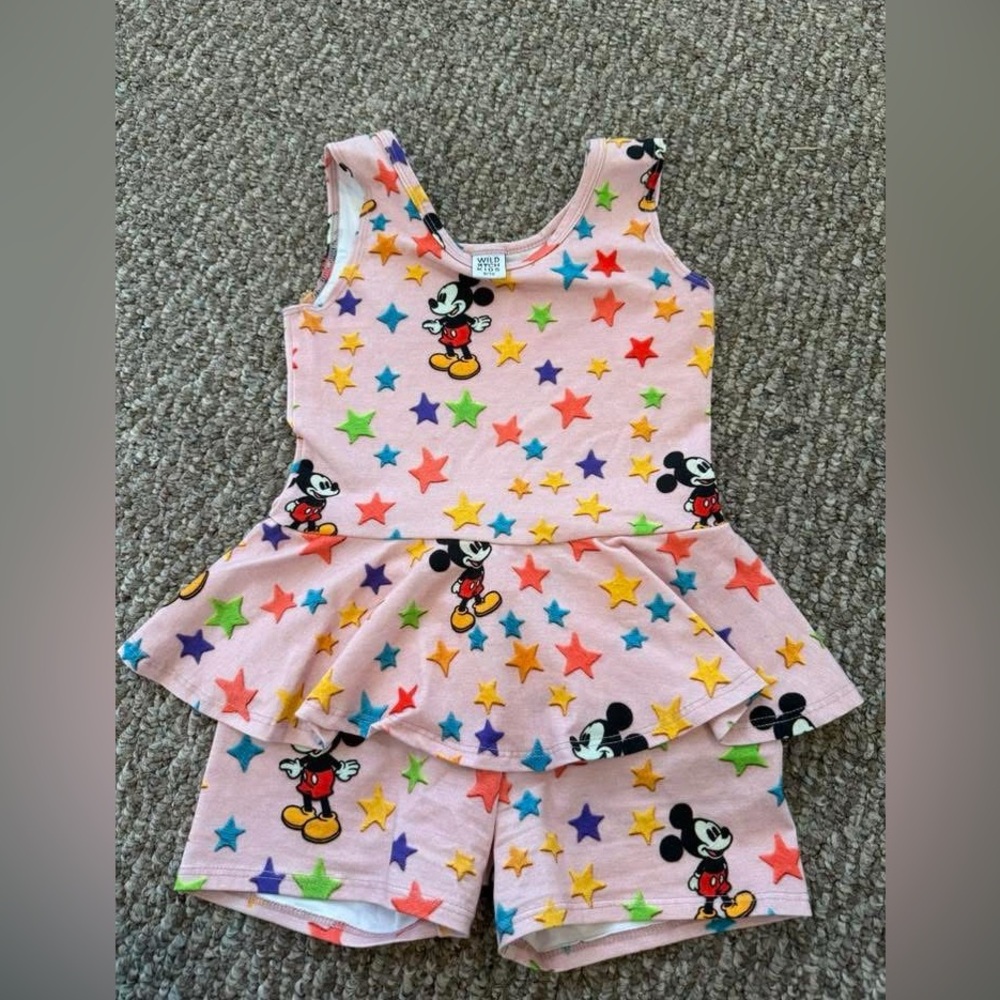 Wild Rich Kids Colorful Star and Character Print Kids' Outfit